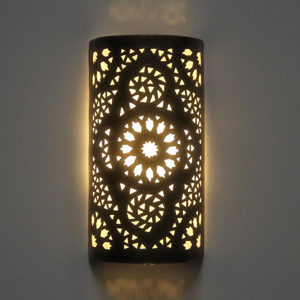 Mosadzná nástenná lampa "Elmas"