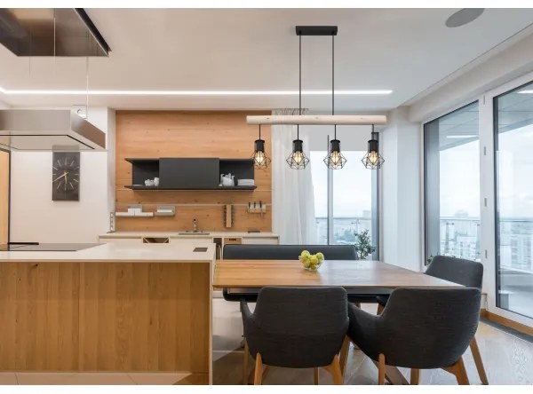 Globo 54017-4H3 - Luster na lanku PRISKA 4xE27/40W/230V