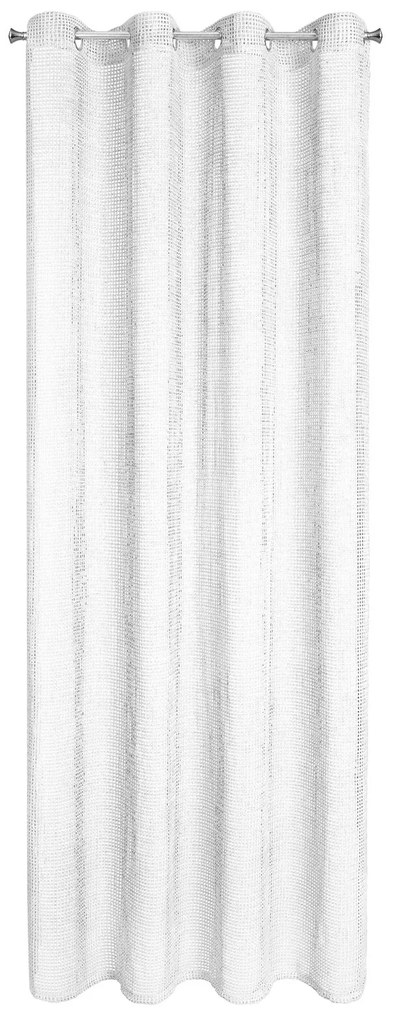 ZÁCLONA NA KRÚŽKOCH NELI 140X250 CM BIELA