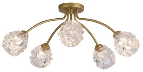 Searchlight 11525-5GO - Prisadené stropné svietidlo ASTRAL 5xG9/33W/230V zlaté