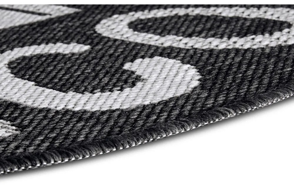 Antracitovosivá rohožka Hanse Home Weave Big Welcome, 50 x 80 cm