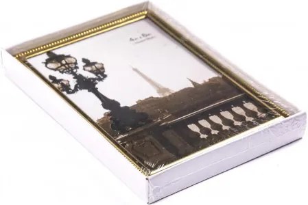 Kovový fotorám 10x15 zlatý