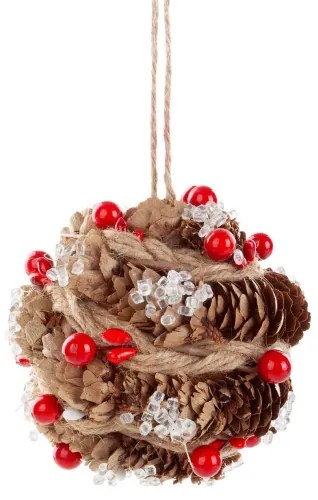 Vianočná ozdoba so šiškami (4 ks)