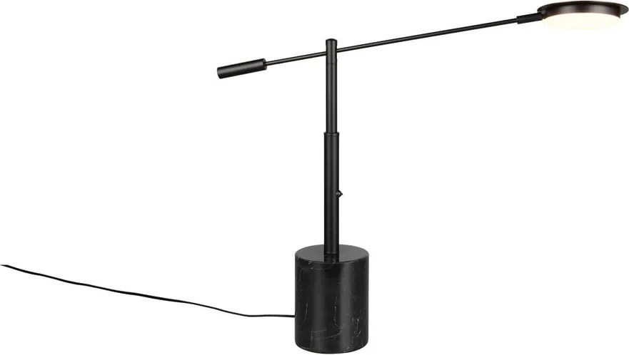 Čierna LED stolová lampa (výška 65 cm) Fiore – Trio Select