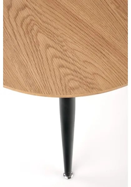 SADA 2x Konferenčný stolík ZENYA dub/čierna