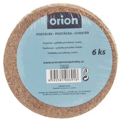 Orion domácí potřeby Podtácek pr. 9,5 cm 6 ks