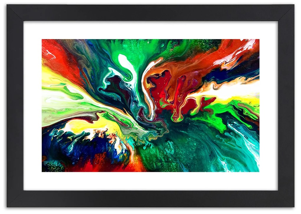 Gario Plagát Tekutá abstrakcia Farba rámu: Bez rámu, Rozmery: 30 x 20 cm