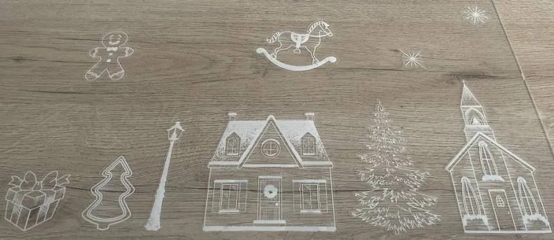 DECOLED Dekorativní polep do oken A4 náměstí