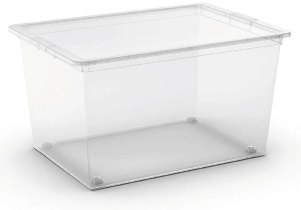 KIS Úložný box C Box XL 50l s kolieskami transparentný