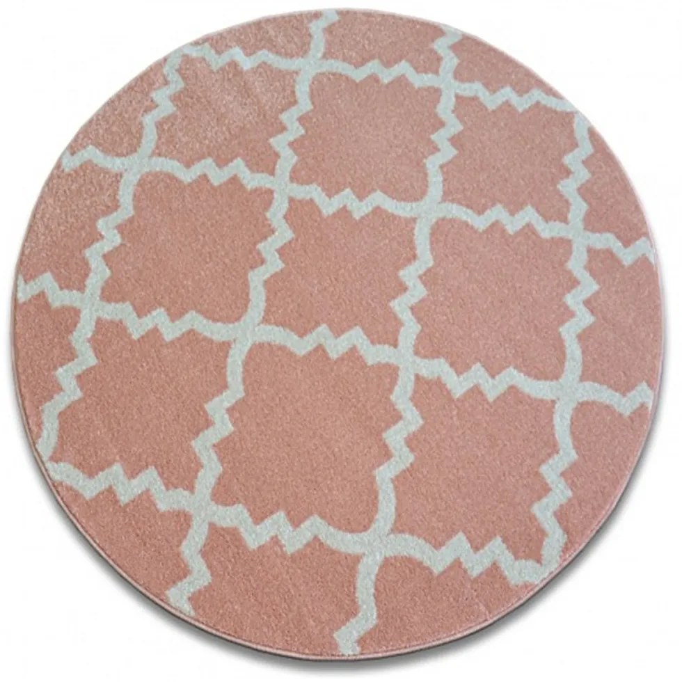Kusový koberec Mira ružový kruh, Velikosti 100cm