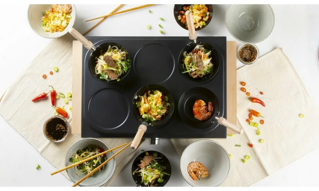 DOMO DO8719W elektrická palacinka a WOK, 2v1
