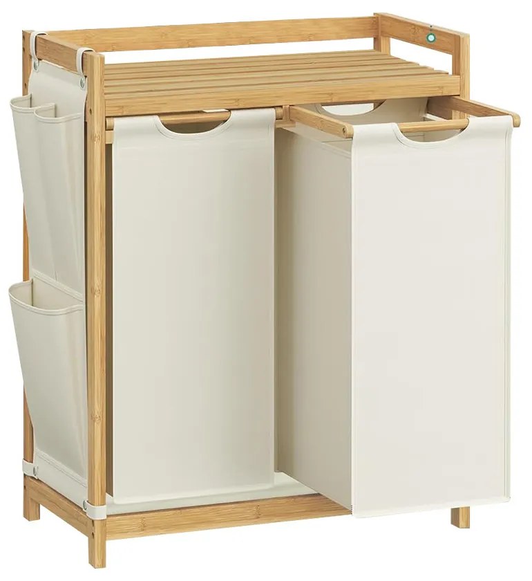 Kôš na bielizeň s dvoma priehradkami