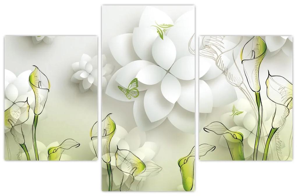Obraz s kvetmi (90x60 cm)