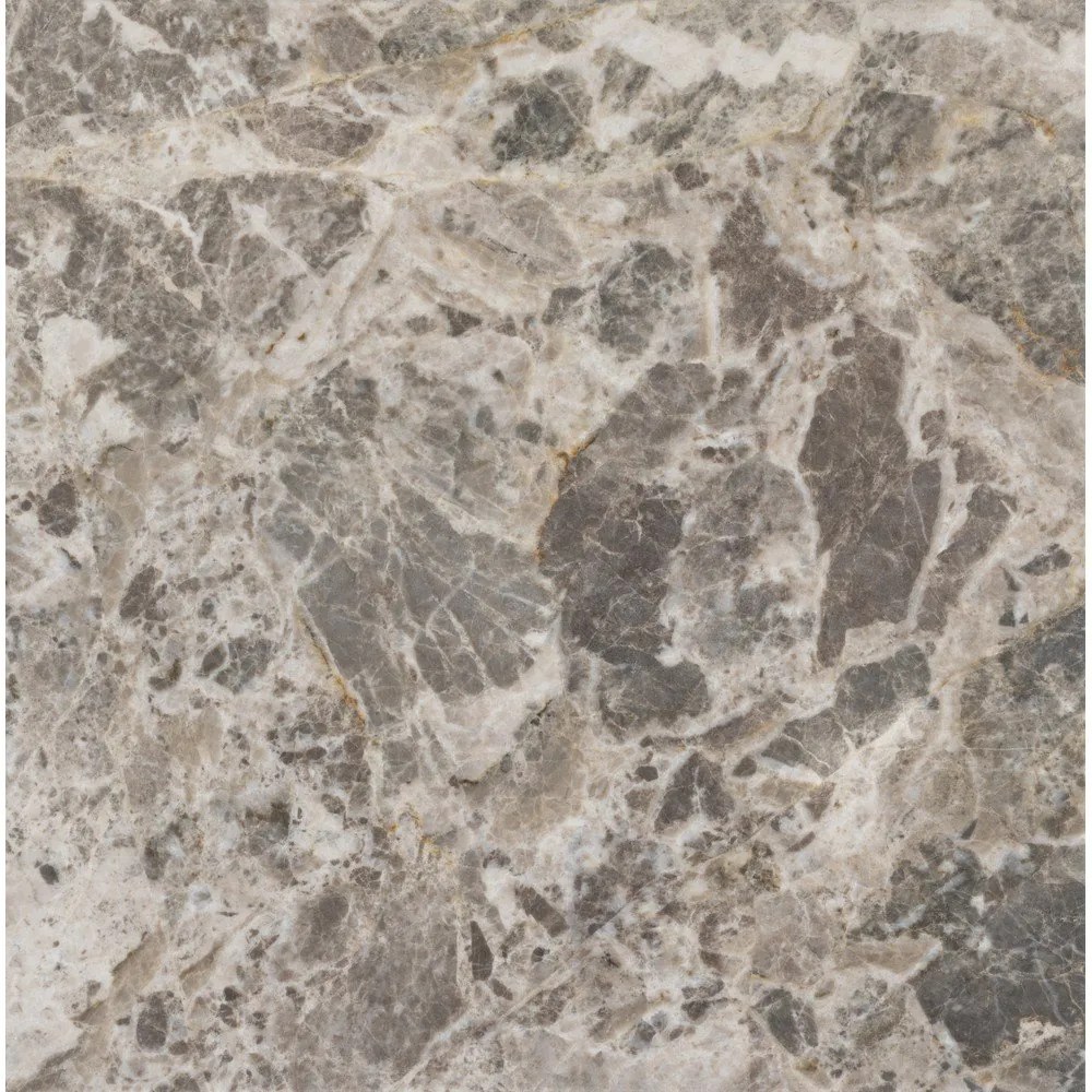 Sivý mramorový okrúhly konferenčný stolík ø 80 cm Prunus – Actona