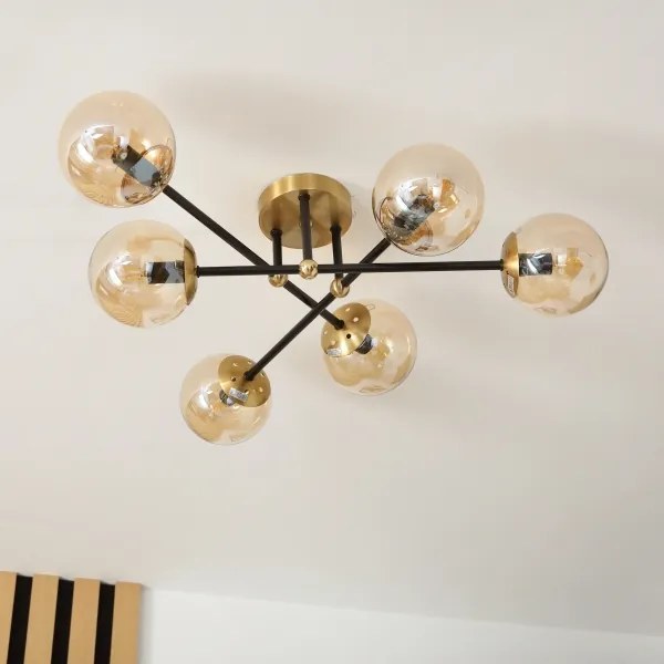 Brilagi - Prisadený luster MALIVA 6xE14/15W/230V zlatý