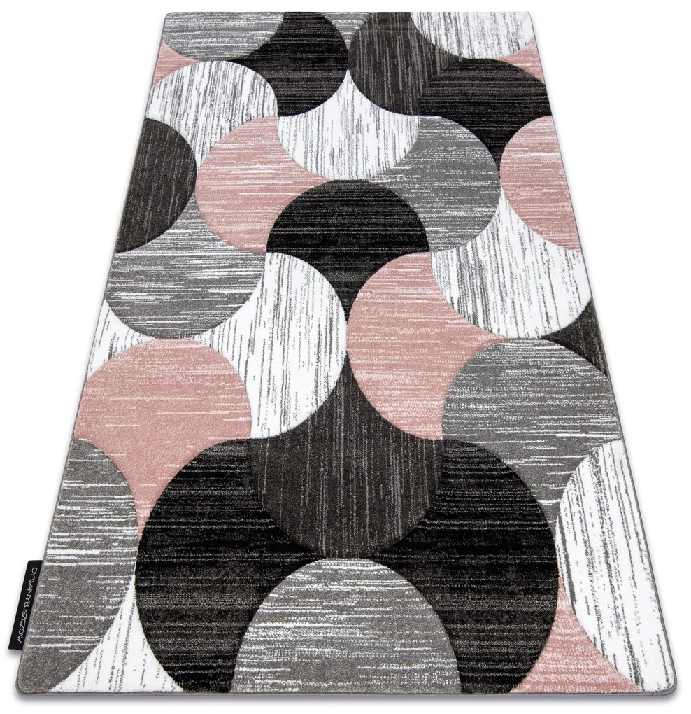 Koberec ALTER Geo mušle, ružový