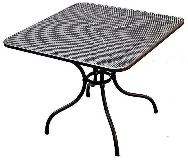 DEOKORK Kovový stôl 90 x 90 cm