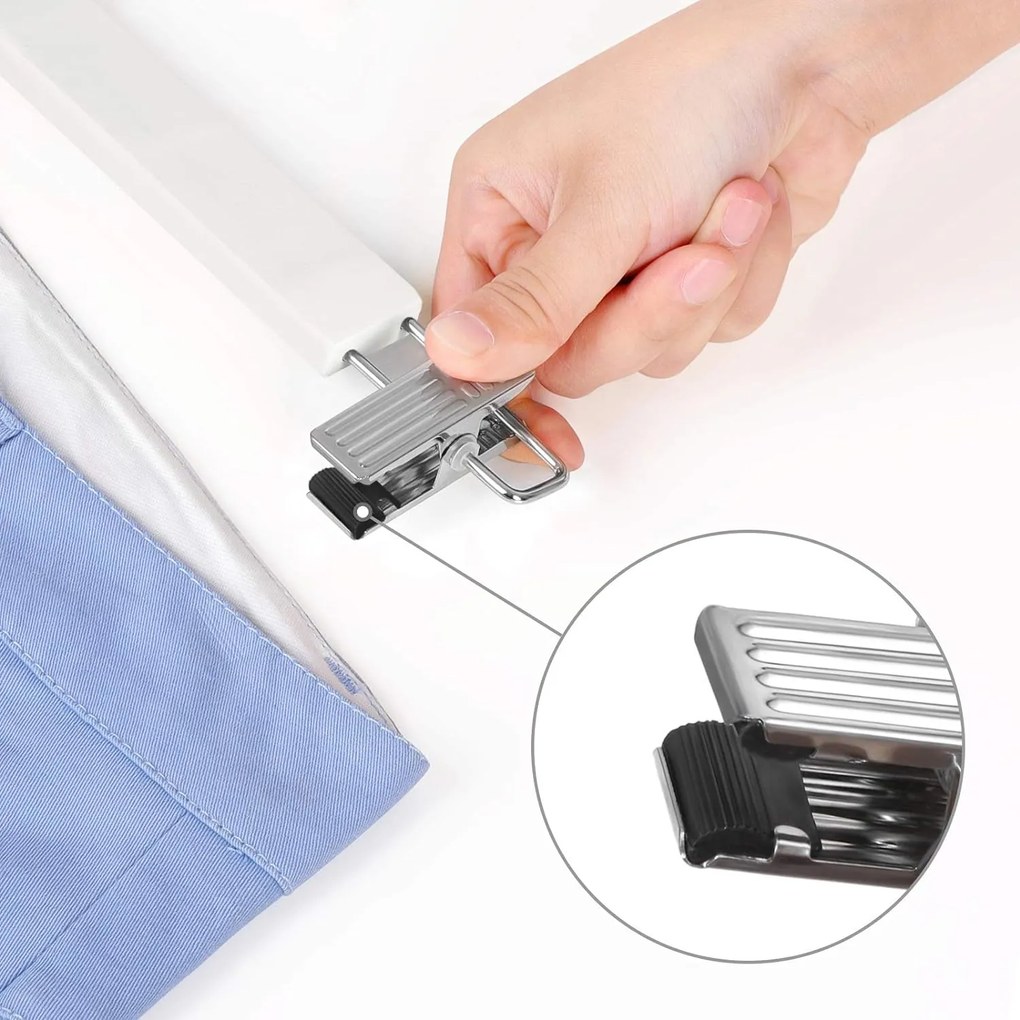 Sada ramínek na kalhoty PURPO 8 ks bílý