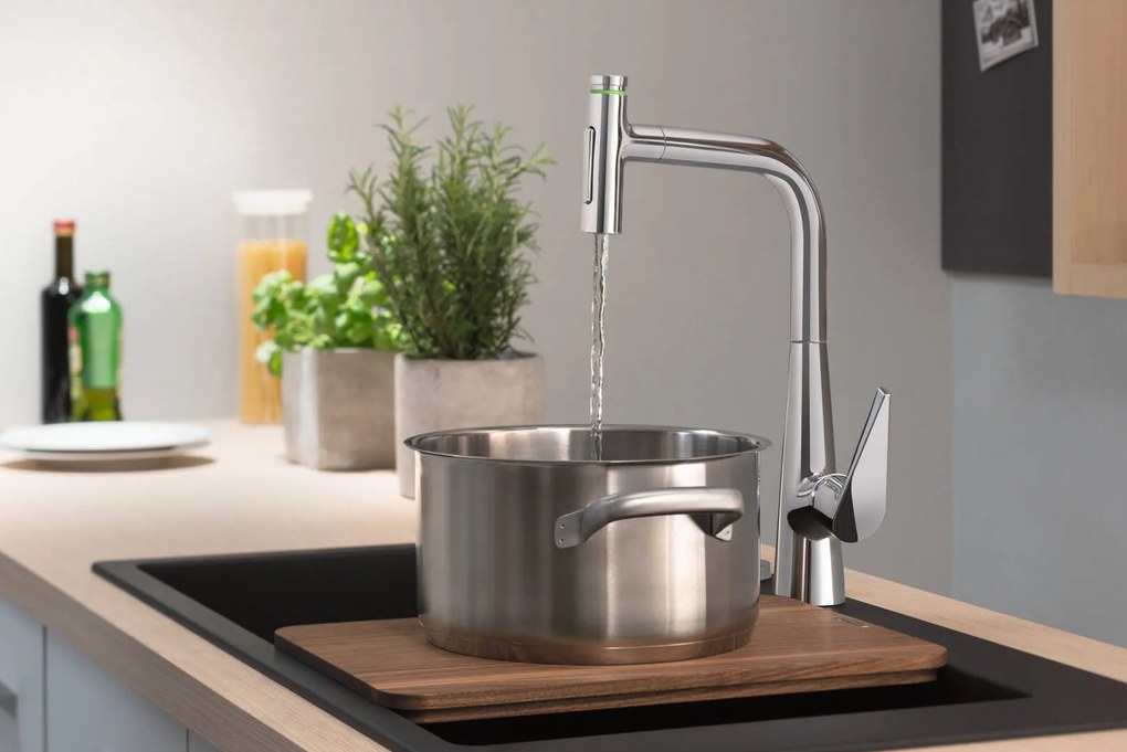 Hansgrohe Talis Select M51, drezová batéria M5117-H300 s výsuvnou spŕškou, sBOX, chrómová, HAN-73867000