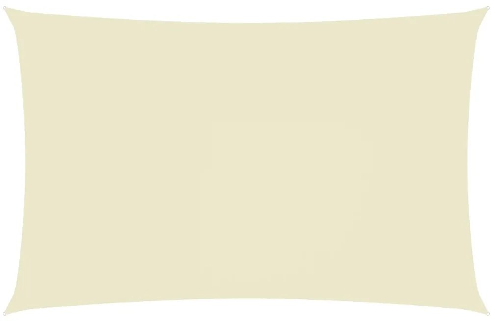 vidaXL Tieniaca plachta, oxford, obdĺžniková 4x7 m, krémová