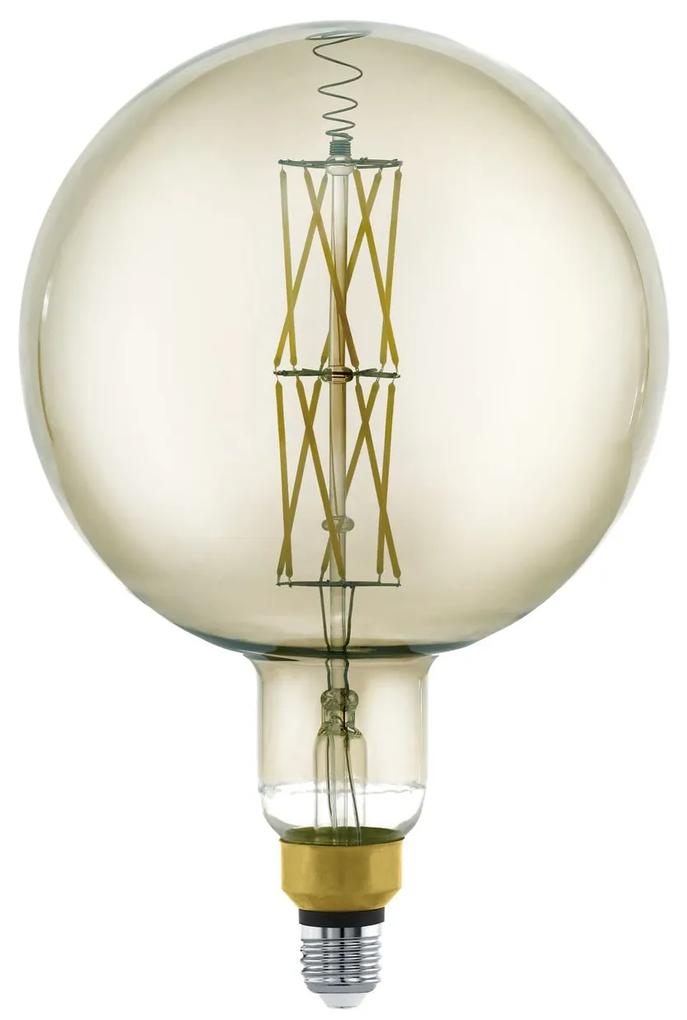 EGLO Stmievateľná retro žiarovka LED, E27, G200, 8W, 600lm, teplá biela
