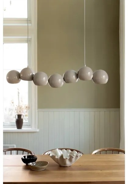 Markslöjd 108914 - Závesný luster na lanku CUPOLO 7xE14/40W/230V sivá