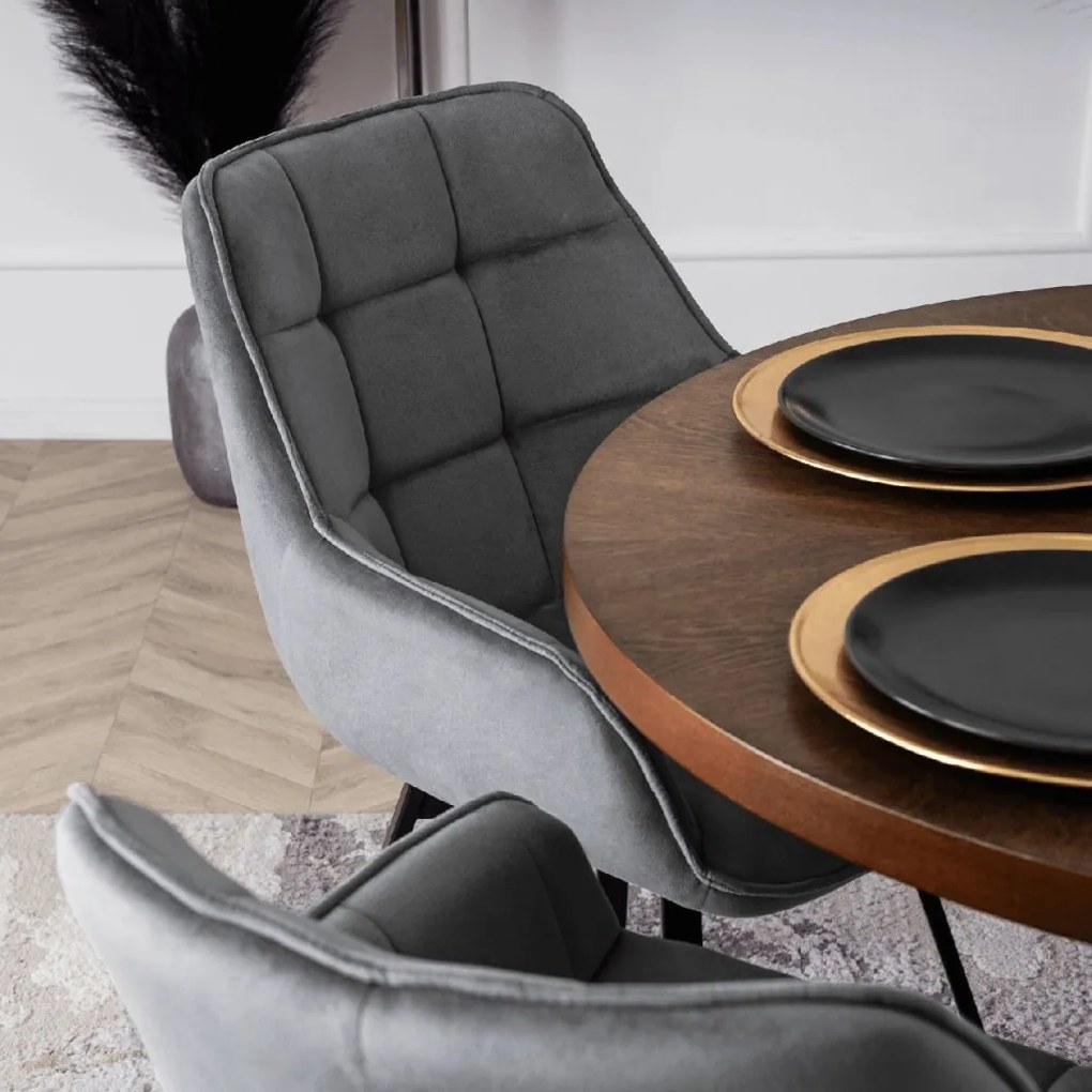 PROXIMA.store - Otočné jedálenské kreslo LUNA FARBA: hnedá