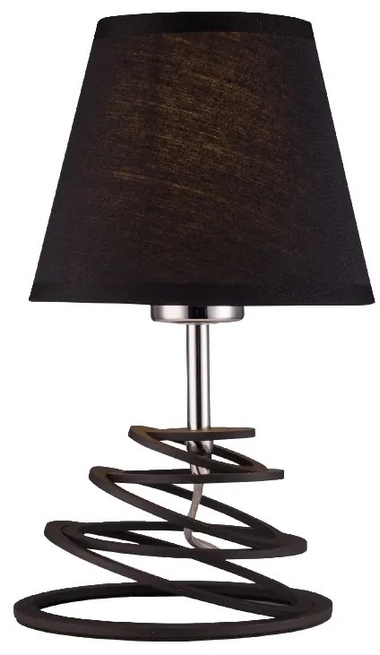 ACA DECOR Stolová lampa LAGOS max. 60W/E27/230V/IP20, čierna