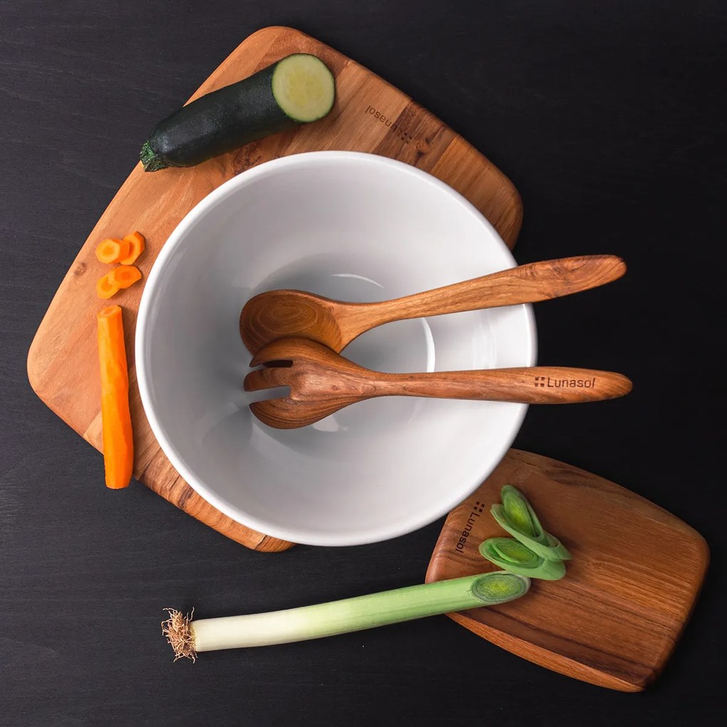 Šalátová lyžica Teak 30,5 x 6,8 x 1,9 cm - GAYA Wooden - 593737