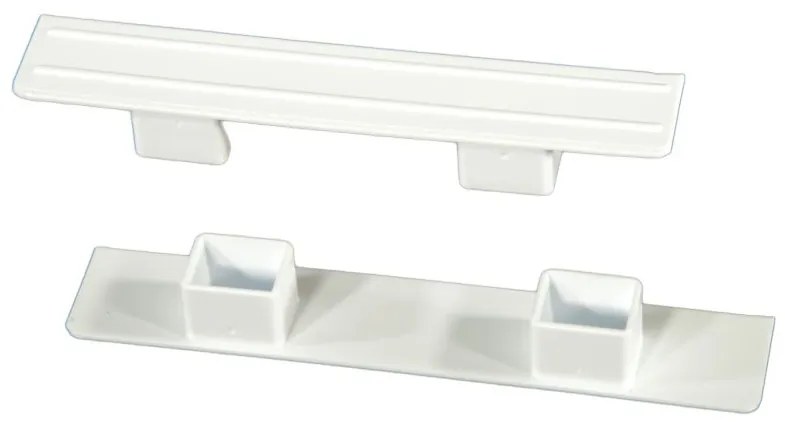 Biela stropná PVC garniža 150 cm - jednoradová