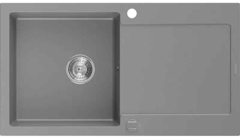 Mexen Leo - drez granitový 90x50cm, 1-komorový, šedá, 6501901010-71