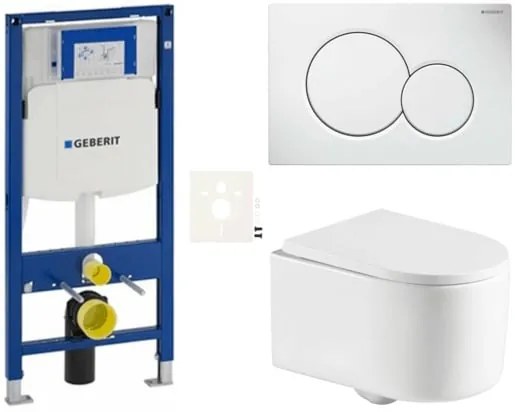 Závesný WC set Geberit do ľahkých stien / predstenová SAT SIKOGESTOR72S01