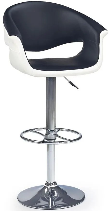 Barová Stolička H-46 Biely/Čierna