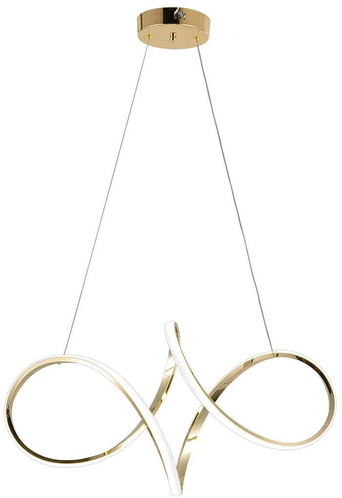 Toolight Toolight, LED závesné svietidlo, 50W, 4000K, 4000lm, G081-1CP, zlatá, OSW-09740