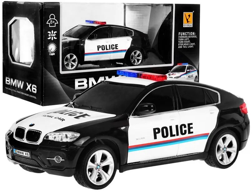 RAMIZ Policajné auto BMW X6 1:24 ZRC.866-2404P