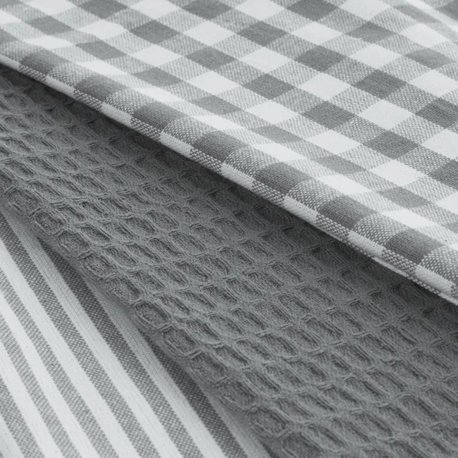 Sada kuchynských utierok LUCY strieborná