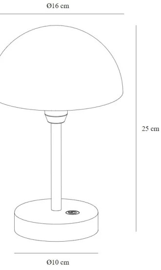 Nordlux - LED Stmievateľná nabíjacia stolná lampa ELLEN LED/2,8W/3,7V IP44 čierna