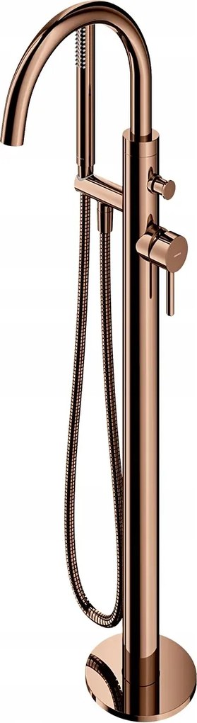 Voľne Stojaca Podlahová Vaňová Batéria Meď Lesklá Y Omnires Nízka