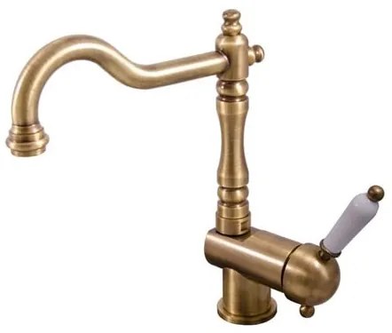 RAV SLEZÁK Labe drezová batéria s otočným ramienkom stará mosadz l508.0/8sm L508.08SM