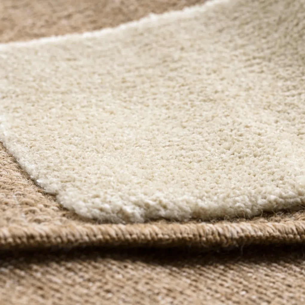 Dywany Łuszczów, Kusový koberec Spark 0710A beige/cream, 120x170, béžová, chodba / predsieň