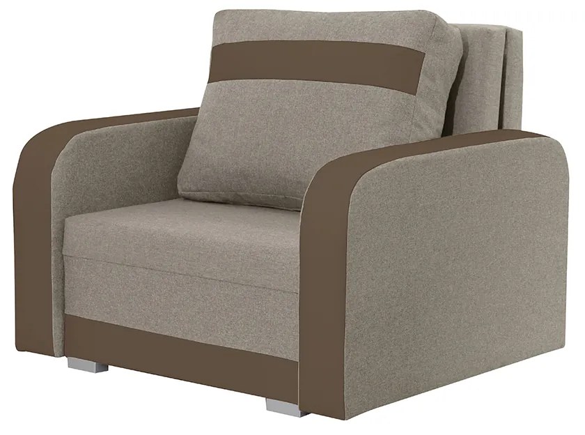 Kreslo KONRAD s funkciou spania Béžová/svetlo hnedá