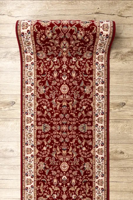 Behúň NAIN 144 51066 Ornament / Kvety, bordový / béžový