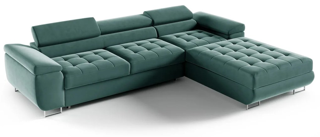 Rohová rozkladacia sedacia súprava 272 JENNY Sivá Vogue Ľavá