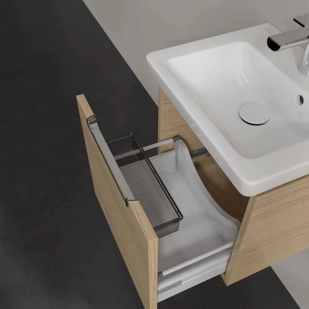 VILLEROY &amp; BOCH Subway 2.0 závesná skrinka pod umývadielko, 1 zásuvka, 440 x 352 x 420 mm, Nordic Oak, A68410VJ