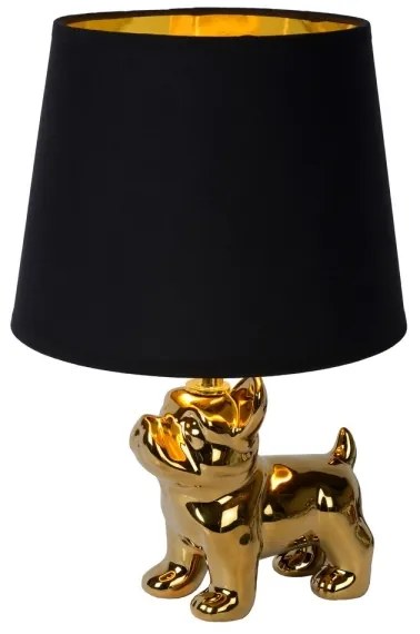 Lucide 13533/81/10 - Stolná lampa WINSTON 1xE14/25W/230V zlatá/čierna