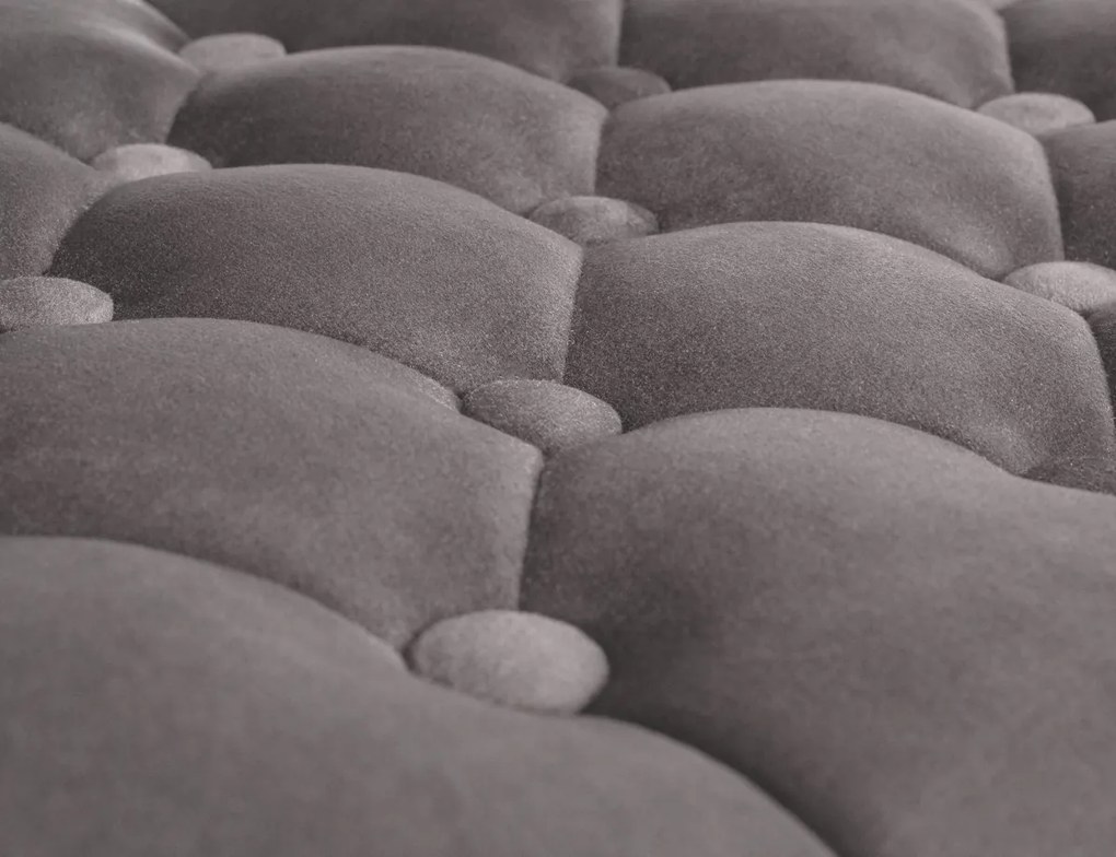 Barová stolička Dublin - zamat, biely rám Sivá