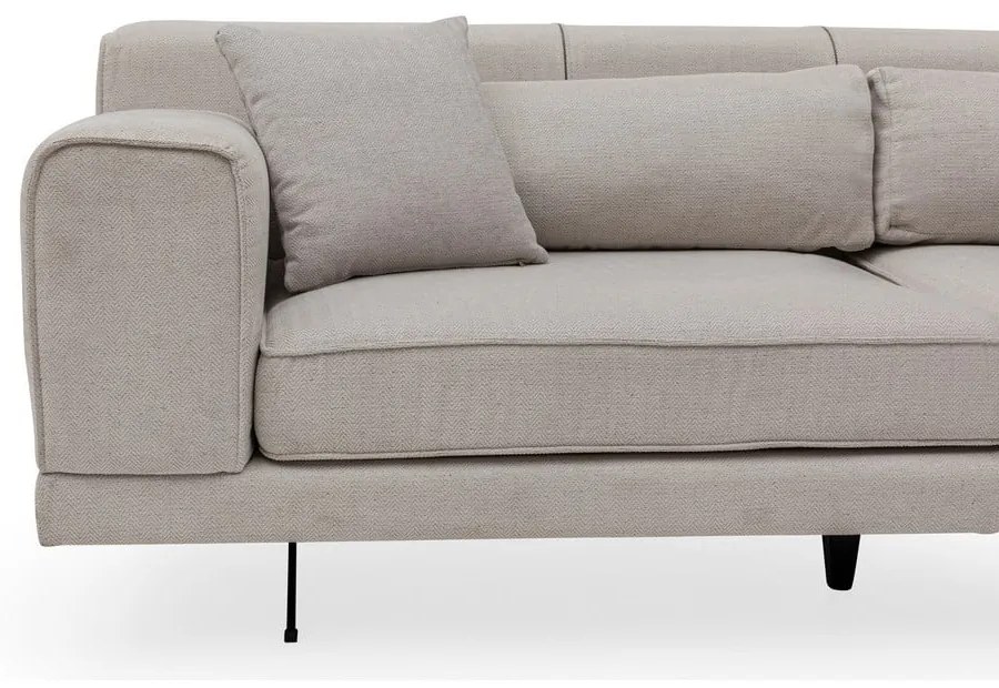 Svetlobéžová rohová pohovka Artie Jivago, pravý roh