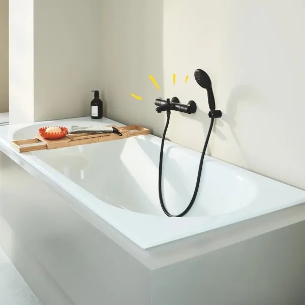 GROHE 345982430 - Termostatická vaňová batéria PRECISION START 168 mm čierna