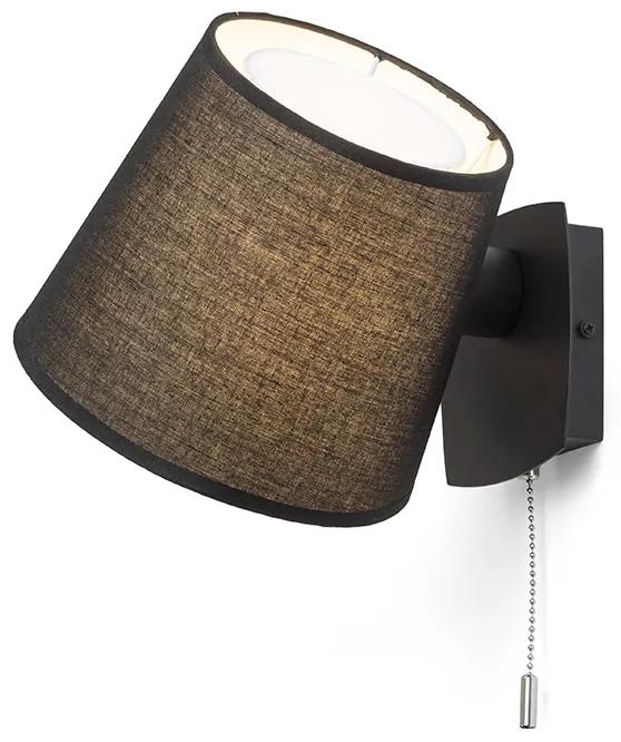 RENDL R13651 SELENA nástenná lampa, dekoratívne čierna