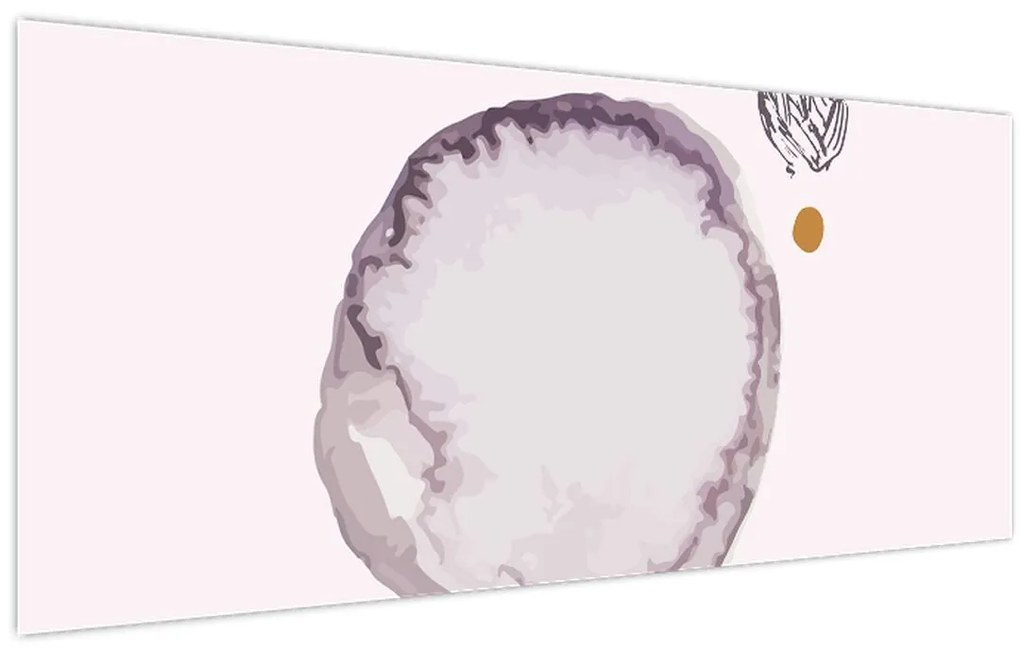 Obraz - Fialový minimalizmus N⁰4 (120x50 cm)